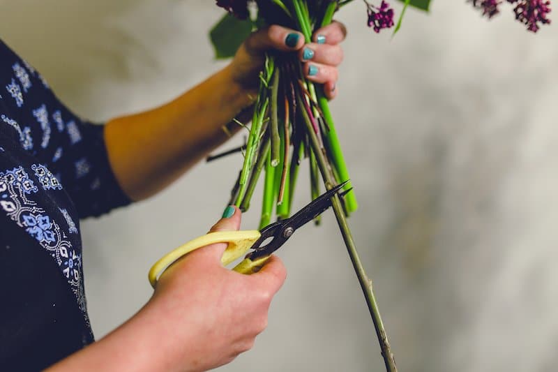 Green Parlour flower school wedding flowers