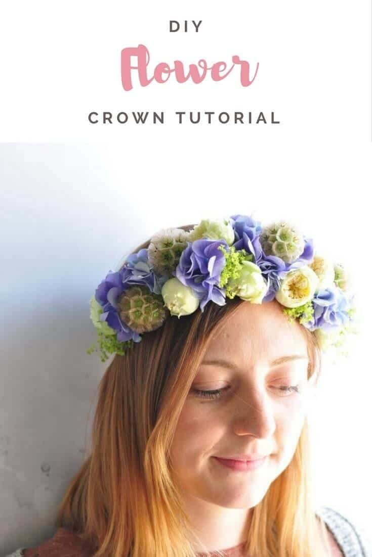 DIY flower crown tutorial