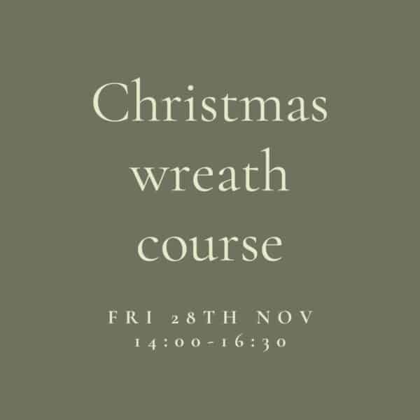 Create your own stunning Christmas wreath in our Christmas Wreath Course. Perfect for beginners and returning wreath-makers, this hands-on workshop at Green Parlour provides all materials and expert guidance. Flower arranging course, make a christmas door wreath. Local pangbourne flower school